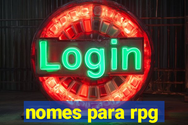 nomes para rpg